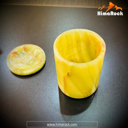 Onyx jar with Lid