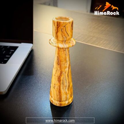 Candle Base Brown Onyx