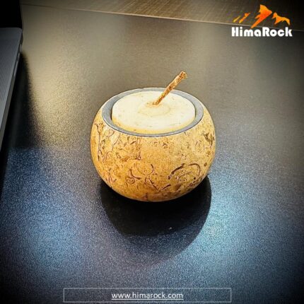 Candle Base Fossil Stone Ring type