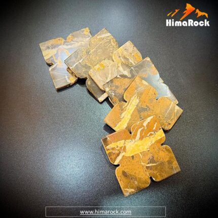 Coaster set square Brown Stone